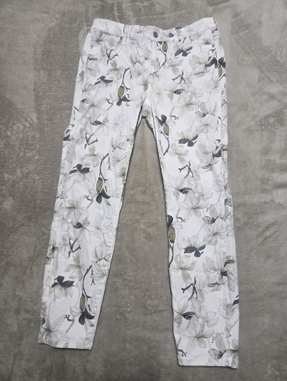 Buffalo David Britton Havana Stretch Ankle Skinny Jeans Women's Size 8/29 Floral